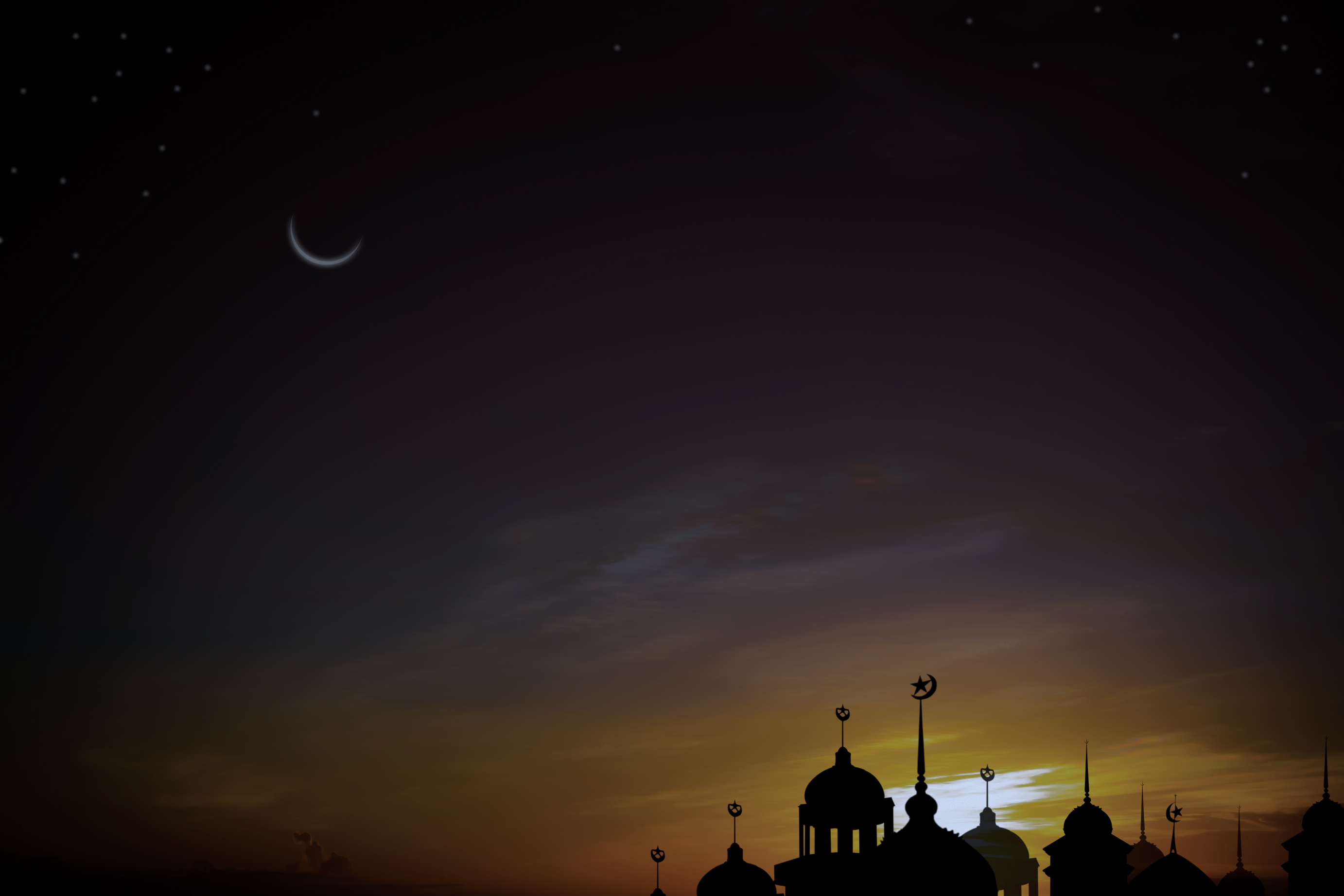 Islam Mosque View  during Sunset